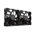 ÷ Kit 2xventilador interno mars gaming mf-pwmx2 black rodamientos de fluido dinamico sistema pwm