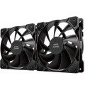 ÷ Kit 2xventilador interno mars gaming mf-pwmx2 black rodamientos de fluido dinamico sistema pwm