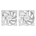 ÷ Kit 2xventilador interno mars gaming mf-pwmx2 white rodamientos de fluido dinamico sistema pwm