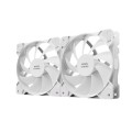 ÷ Kit 2xventilador interno mars gaming mf-pwmx2 white rodamientos de fluido dinamico sistema pwm