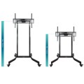 ÷ Soporte de suelo con ruedas tooq fsm02-b para pantallas de 55