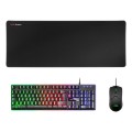 ÷ Teclado mouse y alfombrilla mars gaming mcpx black telcado en frances hibrido h-mech mouse ultr