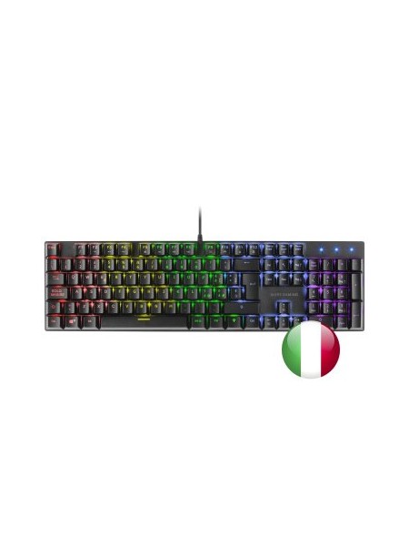 ÷ Teclado mecanico mars gaming mk422 en italiano black switch marron pr de 100hz anti-ghosting avanzad