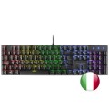 ÷ Teclado mecanico mars gaming mk422 en italiano black switch marron pr de 100hz anti-ghosting avanzad