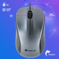 ÷ Mouse ngs crew gray con cable de 1200 dpi