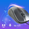 ÷ Mouse ngs crew gray con cable de 1200 dpi