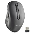 ÷ Mouse ngs wireless evo rust black recargable con teclas silenciosas negro