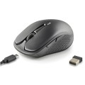÷ Mouse ngs wireless evo rust black recargable con teclas silenciosas negro