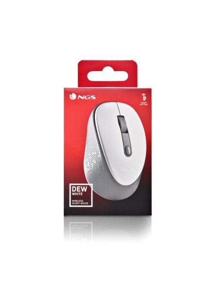 ÷ Mouse ngs wireless dew white con nano receptor-800/1600 dpi 2,4ghz blanco