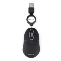 ÷ Mouse ngs negro para port?til con cable retr?ctil ngs sin black