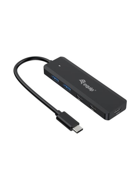 ÷ Hub usb-c equip life 128964 4 puertos 2xusb-a 3.0 2xusb-c 3.2 compatible con thunderbolt 3/4 1xusb-c