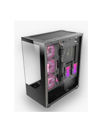 ÷ Caja e-atx torre gaming mars gaming mc-ult xxl black frontal y lateral de cristal templado sin fuent
