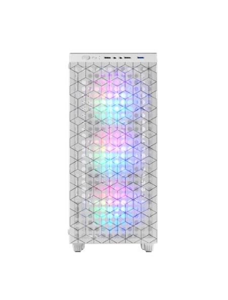 ÷ Caja atx semitorre gaming mars gaming mcmagw blancafrontal doble rejilla magnetica lateral cristal t