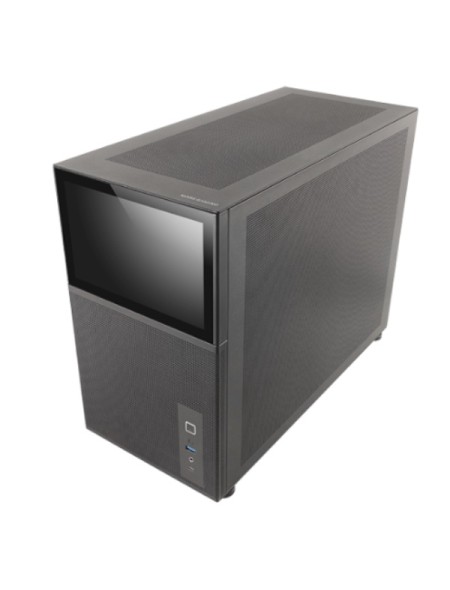 ÷ Caja microatx gaming mars gaming mc-lcd negra con pantalla ips 8