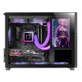 ÷ Caja microatx gaming mars gaming mc-lcd negra con pantalla ips 8