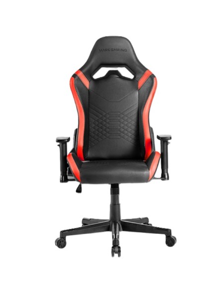 ÷ Silla gamer mars gaming mgcprobr negra con detalle rojos brazos regulables en altura reclinable 135?