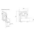 ÷ Soporte universal de pared equip para mini pc router media player