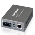 ÷ Convertidor fibra tp-link mc110cs rj45 eth a fibra monomodo sc 100mb fullduplex hasta 20km montaje e
