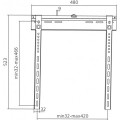 ÷ Soporte de pared fijo equip 650320 para pantalla 32