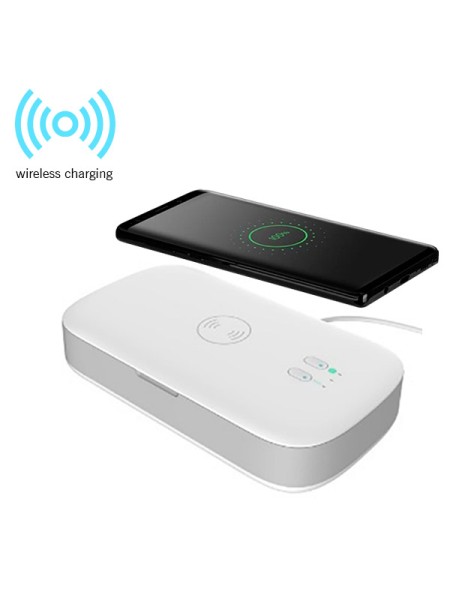 ÷ Caja uv esterilizadora cargador wireless 10w conceptronic ciro