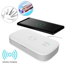 ÷ Caja uv esterilizadora cargador wireless 10w conceptronic ciro