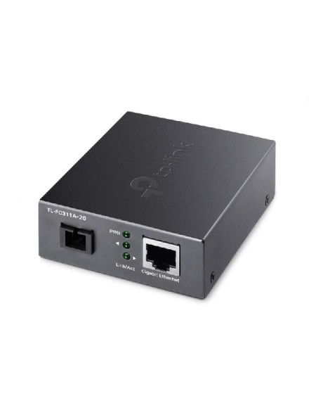 ÷ Convertidor de fibra tp-link fc311a-20 single-mode gigabit bidireccional de 1p rj45 10/100/1000 a 1p
