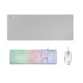 ÷ Teclado mouse y alfombrilla mars gaming mcpx white telcado hibrido h-mech mouse ultra ligero 10