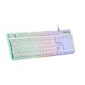 ÷ Teclado mouse y alfombrilla mars gaming mcpx white telcado hibrido h-mech mouse ultra ligero 10