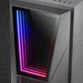 ÷ Caja atx semitorre gaming mars gaming mc777 black frontal con espejo infintio argb 2xventiladores 12