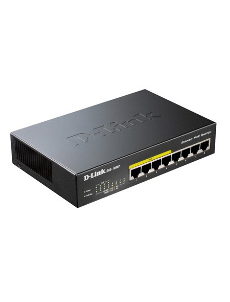 ÷ Switch no gestionable d-link dgs-1008p 8p giga con 4p poe (52w) sobremesa no rack