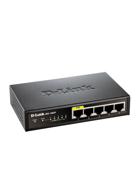 ÷ Switch no gestionable d-link des-1005p 5p ethernet con 1poe sobremesa no rack