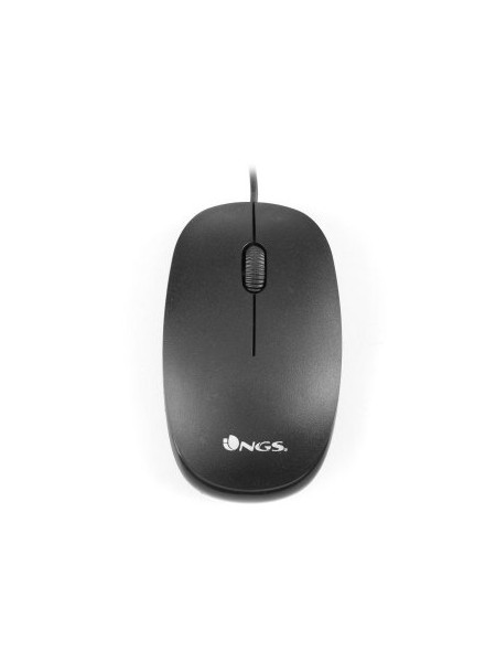 ÷ Mouse ngs flame black optico por cable con conexion usb-c
