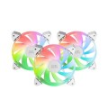 ÷ Kit 3xventilador interno argb mars gaming mf-3a kit blanco 12x12cm argb rainbow