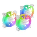 ÷ Kit 3xventilador interno argb mars gaming mf-3a kit blanco 12x12cm argb rainbow