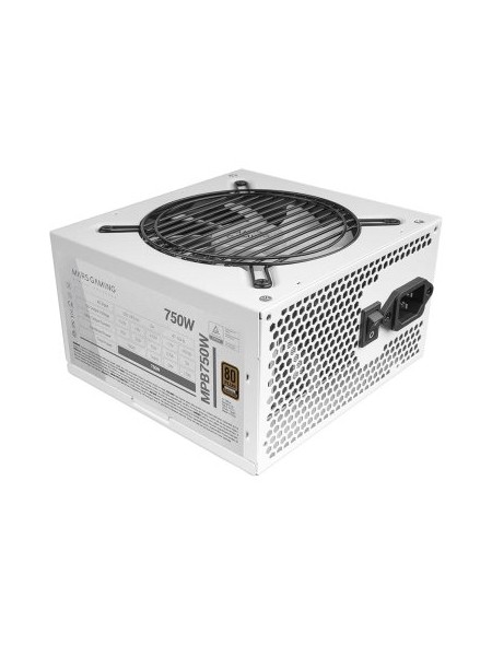 ÷ Fuente de alimentacion mars gaming 750w certificacion 80+ bronze pfc activo vent. 12cm blanca