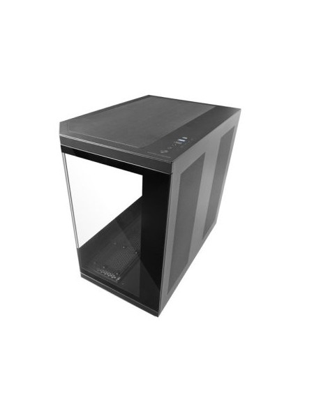 ÷ Caja atx cube mars gaming mc3t-core triple cristal gpu max 415mm cpu max 165mm sin f.a usb-c negro