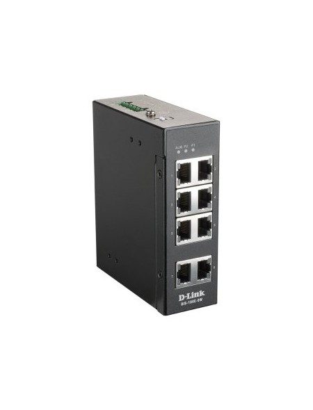 ÷ Switch industrial d-link dis-100e-8w sin gestion 8p 10/100 baset(x) ip30