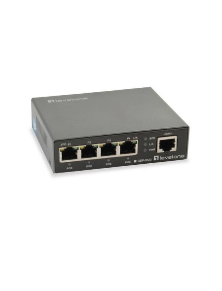 ÷ Switch level one gep-0523 no gestion 5p 10/100/1000 4p poe plus 60w
