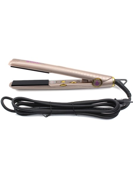 ÷ Plancha de pelo beautac bt5100 gold placa ceramica/turmalina tecnologia de iones alisa y ondula 110?
