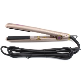 ÷ Plancha de pelo beautac bt5100 gold placa ceramica/turmalina tecnologia de iones alisa y ondula 110?