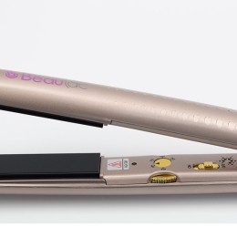 ÷ Plancha de pelo beautac bt5100 gold placa ceramica/turmalina tecnologia de iones alisa y ondula 110?