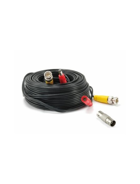 ÷ Cable para camara cctv level one 18 metros ccbnc18
