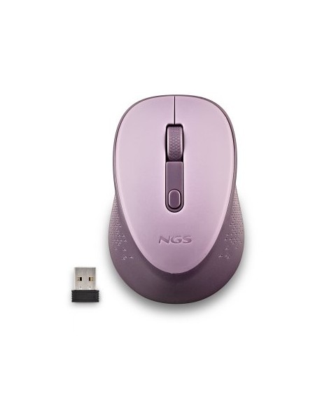 ÷ Mouse ngs wireless dew lilac con nano receptor-800/1600 dpi 2,4 ghz lila