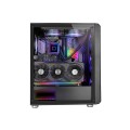 ÷ Caja atx semitorre gaming mars gaming mcvault frontal negro de malla vertical 4x120mm argb 3xpci ver