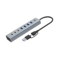 ÷ Hub usb 3.0 conceptronic hubbies20g 7 puertos usb-c a 3xusb-c 4xusb-a
