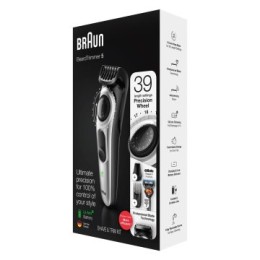 ÷ Recortadora de barba braun bt5260 + gillette f5 proglide 39 ajustes corte 0,5 - 20mm color plata bat