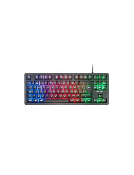 ÷ Teclado h-mech gaming mars gaming mk023 frances color negro tama?o compacto tkl iluminacion rgb