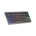 ÷ Teclado h-mech gaming mars gaming mk023 frances color negro tama?o compacto tkl iluminacion rgb