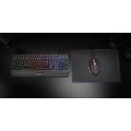 ÷ Teclado mouse y alfombrilla mars gaming mcp124 frances rgb h-mech, mouse huano rgb 3200dpi, 