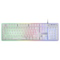 ÷ Teclado mouse y alfombrilla mars gaming mcpx frances white telcado hibrido h-mech mouse ultra 